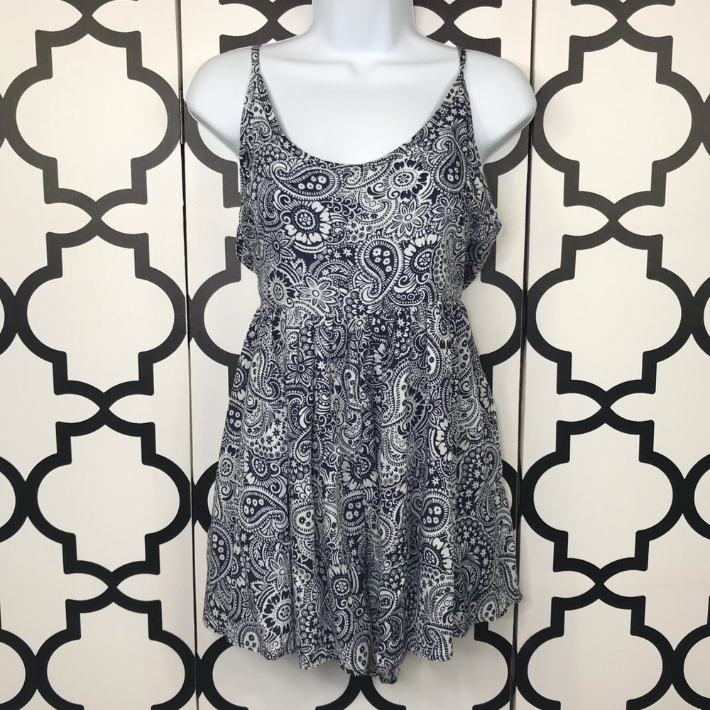 MOD Blue/White Romper
